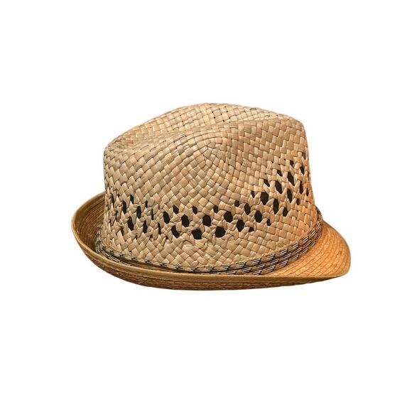 Tidal Tom NWOT Men's Straw Fedora Sun Hat UPF 50+ Size ML - Picture 3 of 5